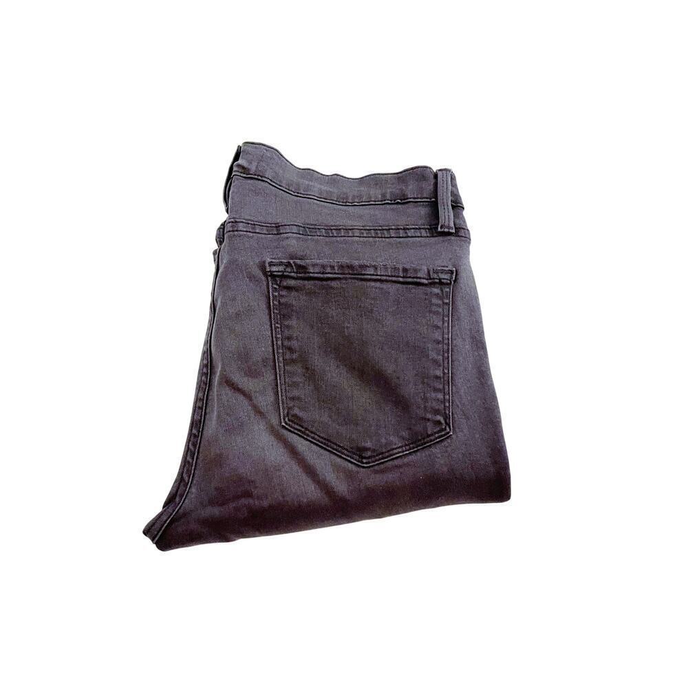 Frame Le Skinny De Jeanne St. Quintin Shred Black Denim Jeans Ripped SZ30